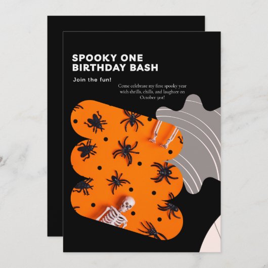 SPOOKY ONE custom  Kaart (Voorkant / Achterkant)