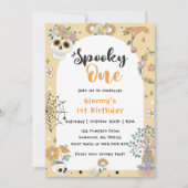 Spooky One Cute Halloween Ghost 1e verjaardag Kaart (Voorkant)