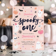 Spooky One Cute Halloween Ghost 1e verjaardag