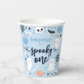 Spooky One Cute Halloween Ghost 1st Birthday Decor Papieren Bekers (Voorkant)