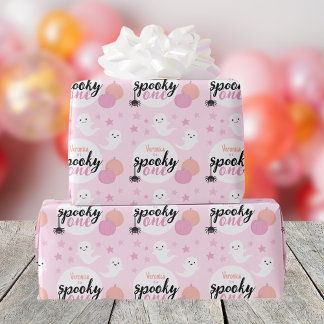 Spooky One Eerste Verjaardag Cadeaupapier