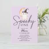 Spooky One Ghost Birthday Kaart (Staand voorkant)