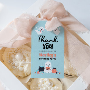 Spooky One Ghost Boy 1st Birthday Party Favoriet L Visitekaartje