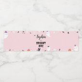 Spooky One Ghost Verjaardagsfeestje Waterfles Labe Waterfles Etiket (Enkel label)