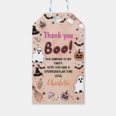 Spooky One Halloween 1e verjaardag Cadeaulabel (Voorkant)