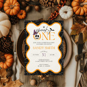 Spooky One Halloween 1e verjaardag esthetiek Kaart