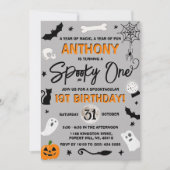 Spooky One! Halloween 1e verjaardag Kaart (Voorkant)