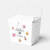 Spooky One | Halloween 1e verjaardag | Roze pompoe Bedankdoosjes (Voorkant Zijde)