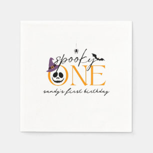 Spooky One Halloween 1e verjaardag Servet