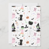 Spooky One Halloween 1st Birthday Invitation Kaart (Achterkant)