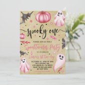 Spooky One Halloween 1st Birthday Kaart (Staand voorkant)