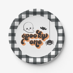 Spooky One Halloween 1st Birthday Paper Borden Papieren Bordje