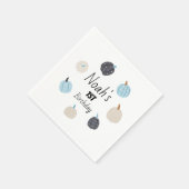 Spooky One | Halloween BDay servetten | Blauwe pom (Hoek)