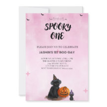Spooky One Halloween Birthday Invitation