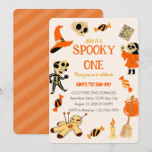 Spooky One Halloween Birthday Invitation Kaart (Voorkant / Achterkant)