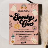 Spooky One Halloween Eerste 1e Verjaardagsfeest Kaart