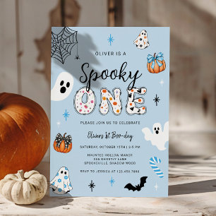 Spooky One Halloween Eerste Verjaardag uitnodiging