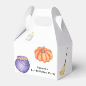 Spooky One Halloween Eerste verjaardagsfeestje Bedankdoosjes (Achterkant)