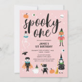 Spooky One Halloween Invitation Kaart (Voorkant)