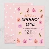 Spooky One Halloween Verjaardag Kaart (Voorkant / Achterkant)