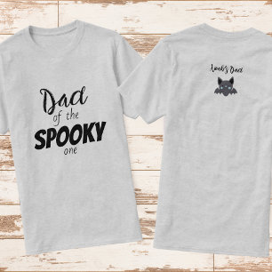 Spooky One Halloween Verjaardag Papa Shirt Bla