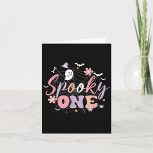 Spooky One Halloween Verjaardag voor Baby Girl of  Kaart