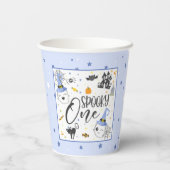 Spooky One Paper Cup - Blue Papieren Bekers (Achterkant)