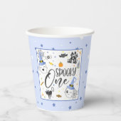 Spooky One Paper Cup - Blue Papieren Bekers (Voorkant)