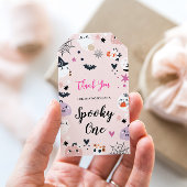 Spooky One Pink Halloween Cadeaulabel