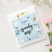 Spooky One Schattige Blue Ghost Halloween 1e Verja Bedankzakje (Gezegeld)