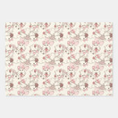 Spooky One Schattige Ghost met Roze Bogen Inpakpapier Vel (Voorkant)