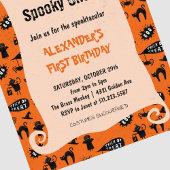 Spooky one Spooktacular Halloween 1e verjaardag Kaart