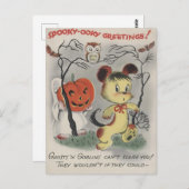 Spooky-ooky Historical Halloween Card Briefkaart (Voorkant / Achterkant)
