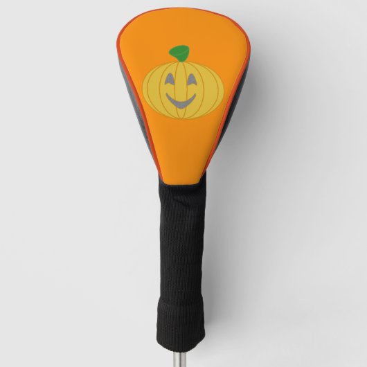 Spooky Oranje Golf Hoesje Golfheadcover (Voorkant)