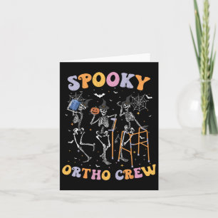 Spooky Ortho Crew Halloween Dancing Orthopedische Kaart