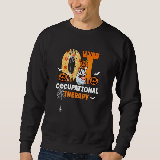 Spooky OT Occupational Therapy Therapist Halloween Trui (Voorkant)