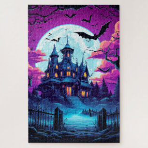 Spooky oud spookhuis Halloween Legpuzzel