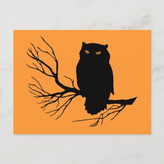  Spooky Owl Briefkaart (Voorkant)