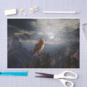 Spooky Owl en Full Moon Halloween Tissuepapier (Craft)