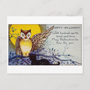 Spooky Owl  Halloween Briefkaart
