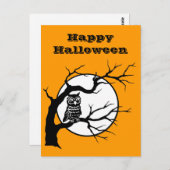 Spooky Owl in de boom Briefkaart (Voorkant / Achterkant)