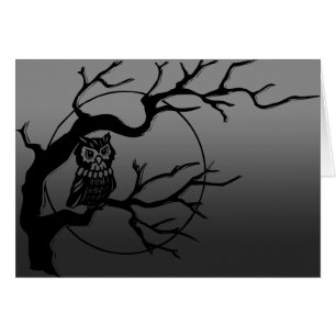 Spooky Owl Kaart