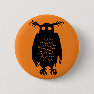 Spooky Owl Ronde Button 5,7 Cm