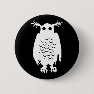 Spooky Owl Ronde Button 5,7 Cm