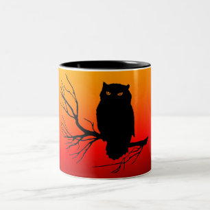 Spooky Owl Tweekleurige Koffiemok