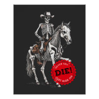 Spooky Paardrijden Skelet Cowboy