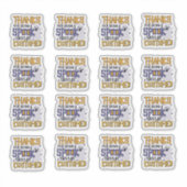 Spooky Paarse Bedankt Halloween Small Business Sticker (Voorkant)