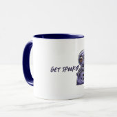 Spooky Paarse Spider Mok (Voorkant links)