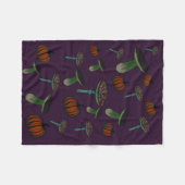 Spooky paddenstoeldestoel fleece deken (Voorkant (Horizontaal))