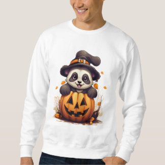 Spooky Panda, Kawaii Halloween Outfit in oktober Trui